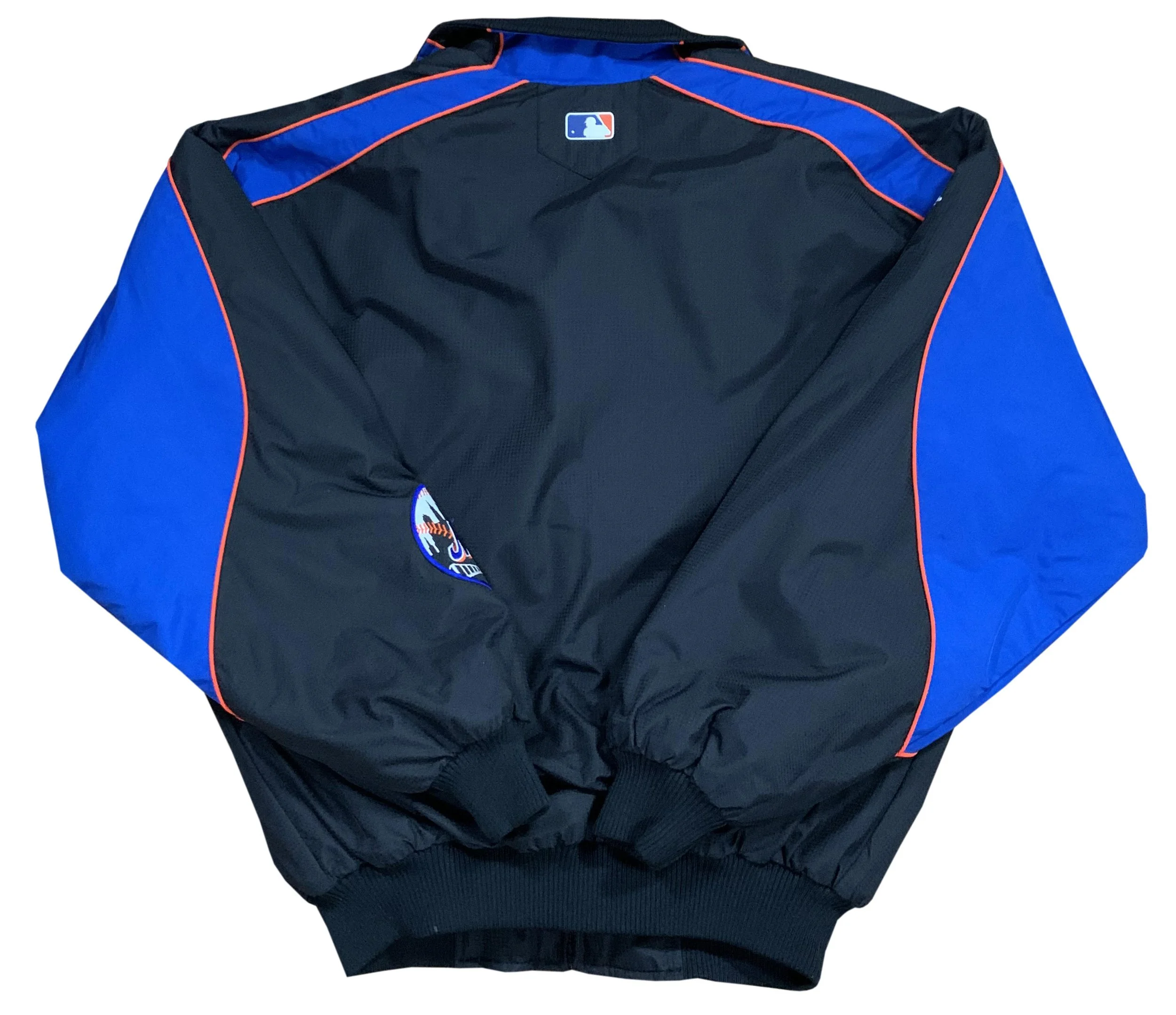 MLB ニューヨークメッツ　Majestic Mets ジャケット M Majestic New York Mets MLB Black & Blue Therma Base Youth XL